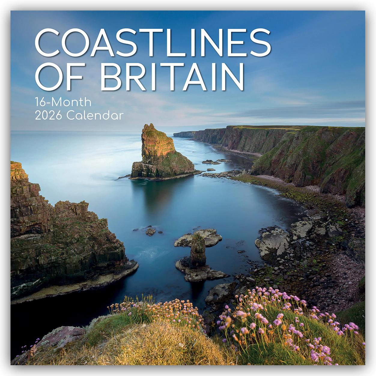 Vorderes Coverbild Coastline of Britain - Die Britische Küste 2026 - 16-Monatskalender