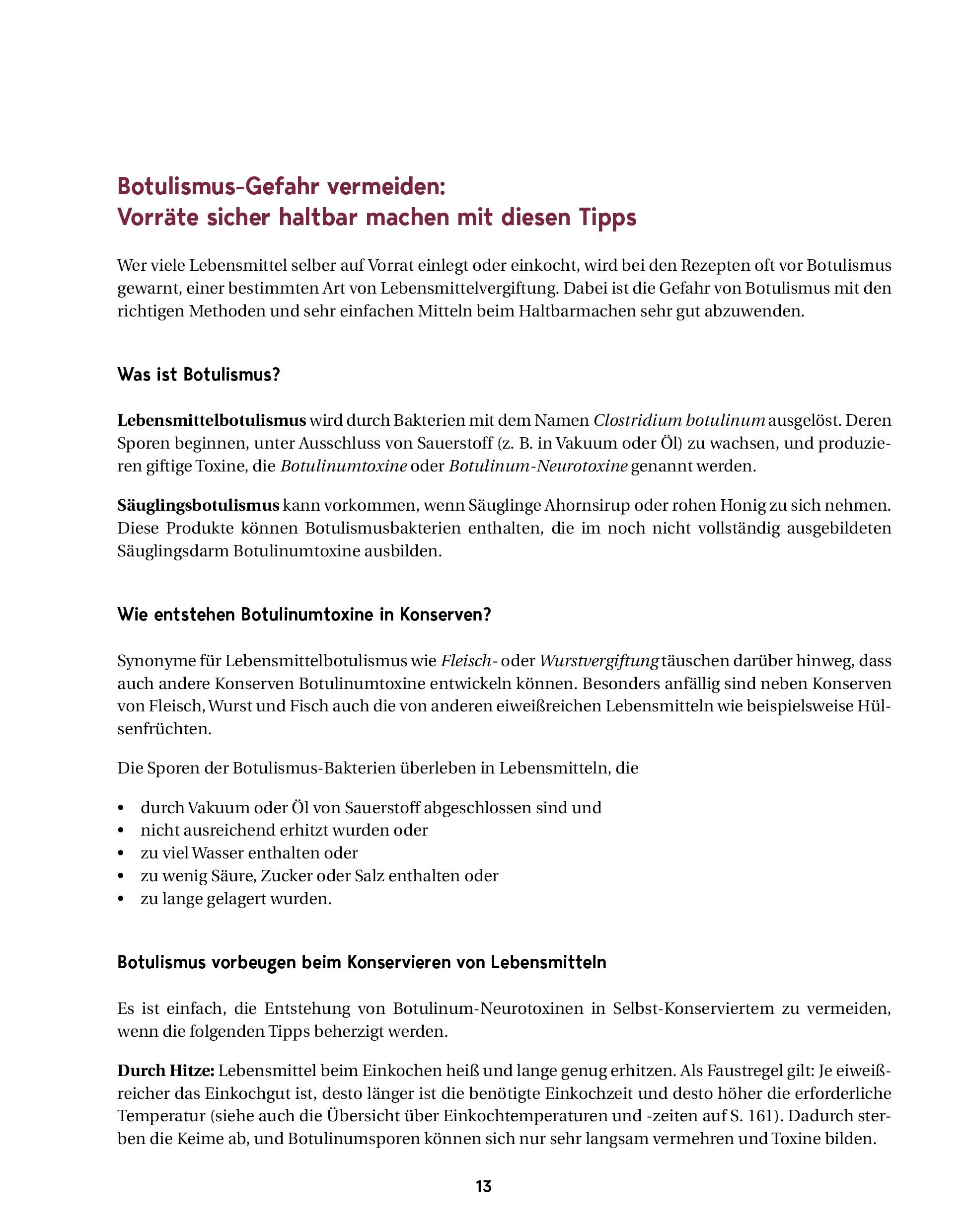 Beispielinhalt (Bild) Eingemacht & zugedreht