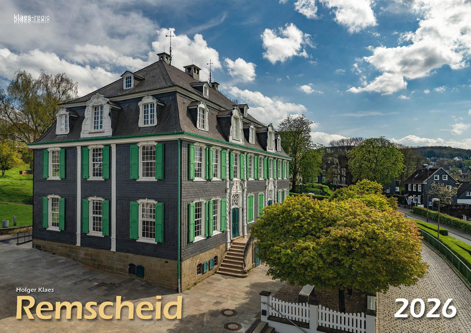 Vorderes Coverbild Remscheid 2026 Bildkalender A3 Spiralbindung