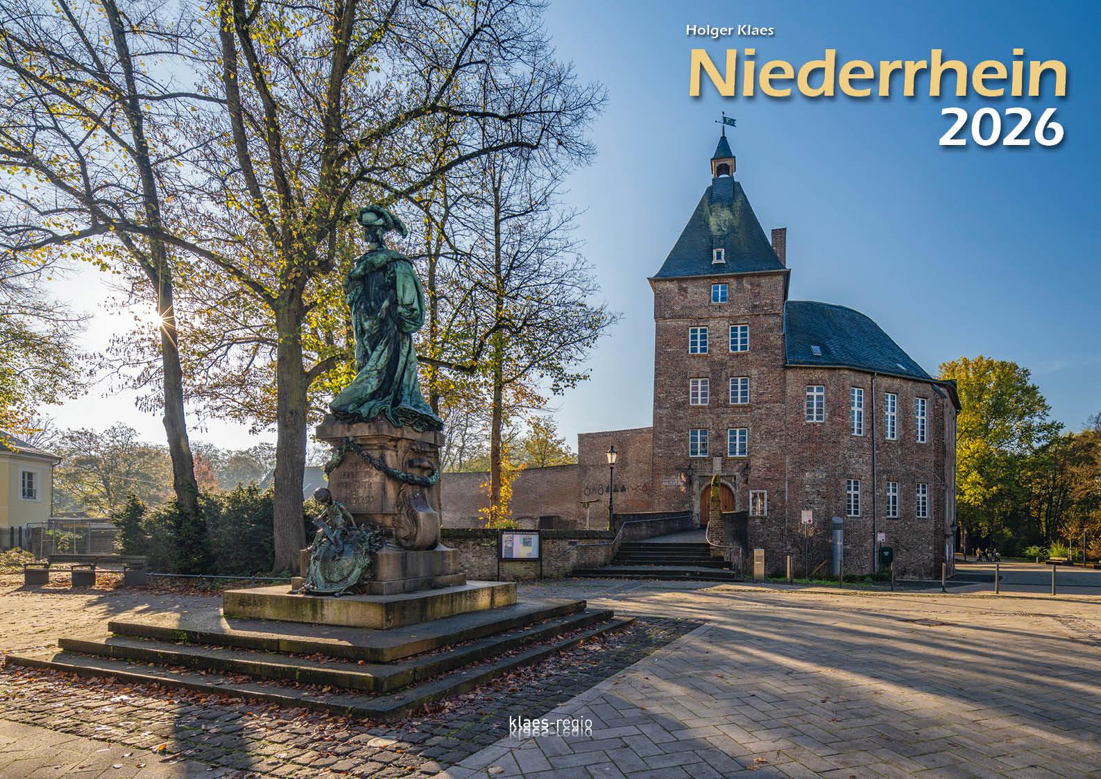 Vorderes Coverbild Niederrhein 2026 Bildkalender A3 Spiralbindung