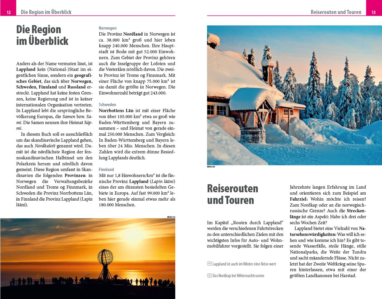 Beispielinhalt (Bild) Reise Know-How Reiseführer Skandinavien - der Norden