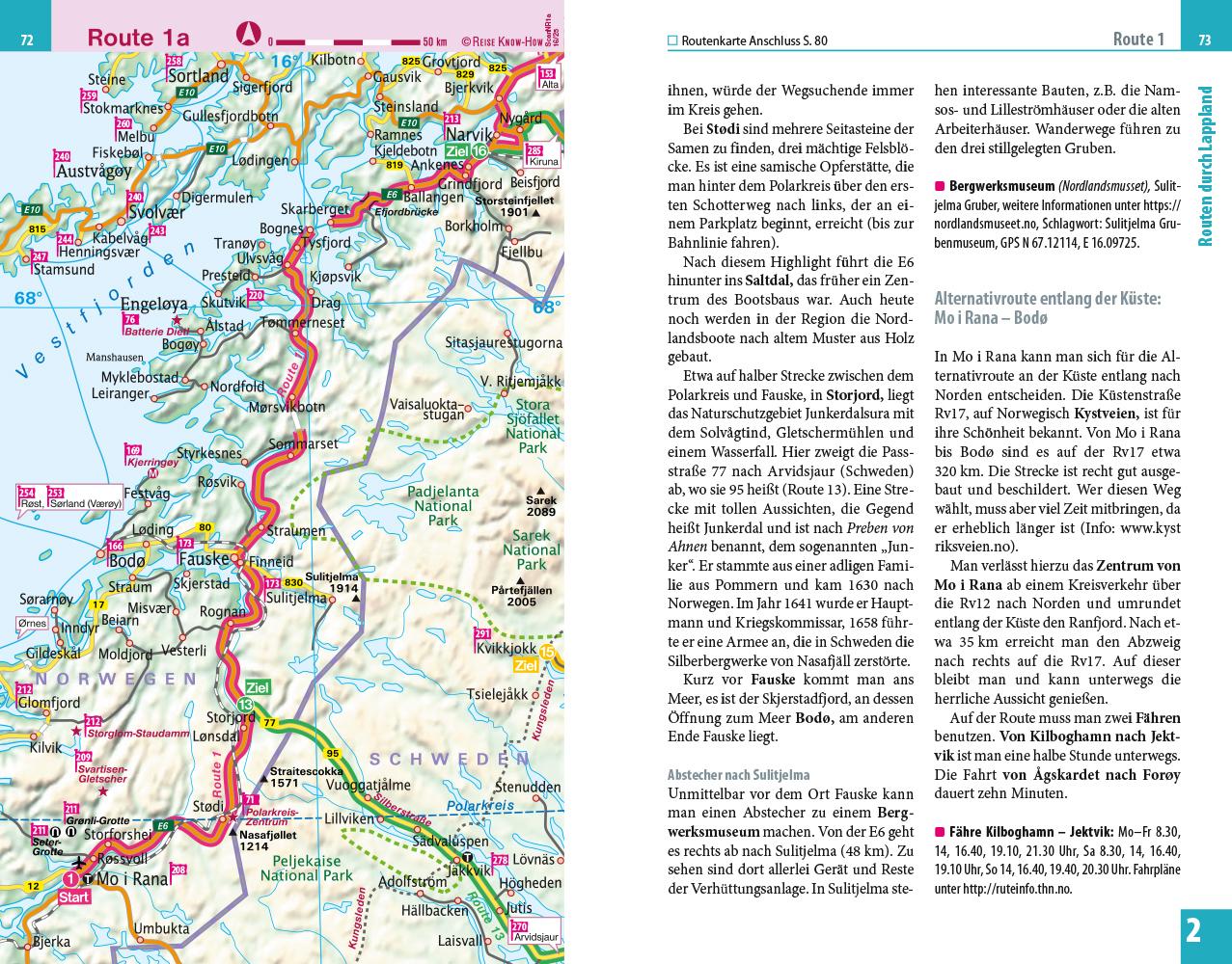 Beispielinhalt (Bild) Reise Know-How Reiseführer Skandinavien - der Norden