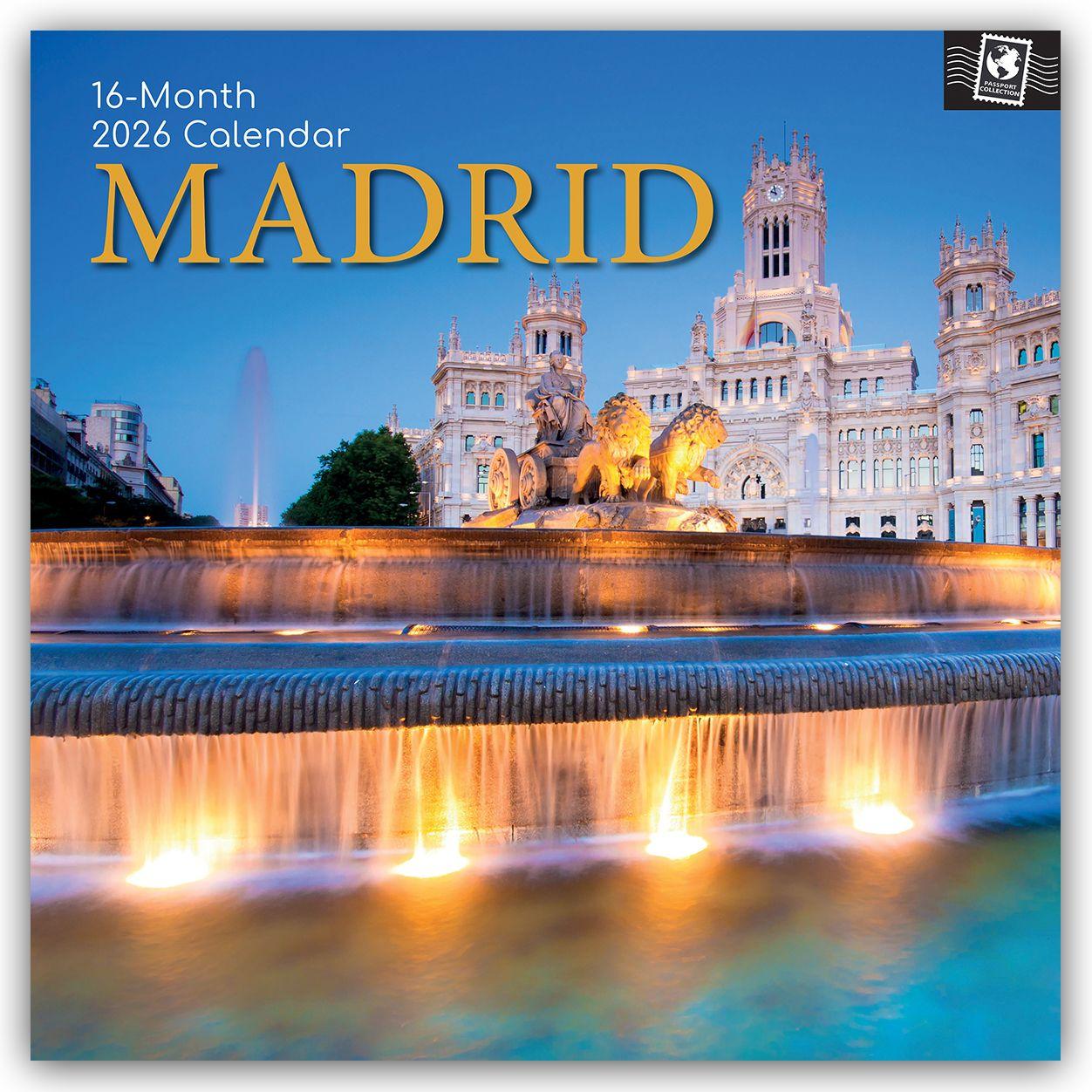 Vorderes Coverbild Madrid 2026 - 16-Monatskalender