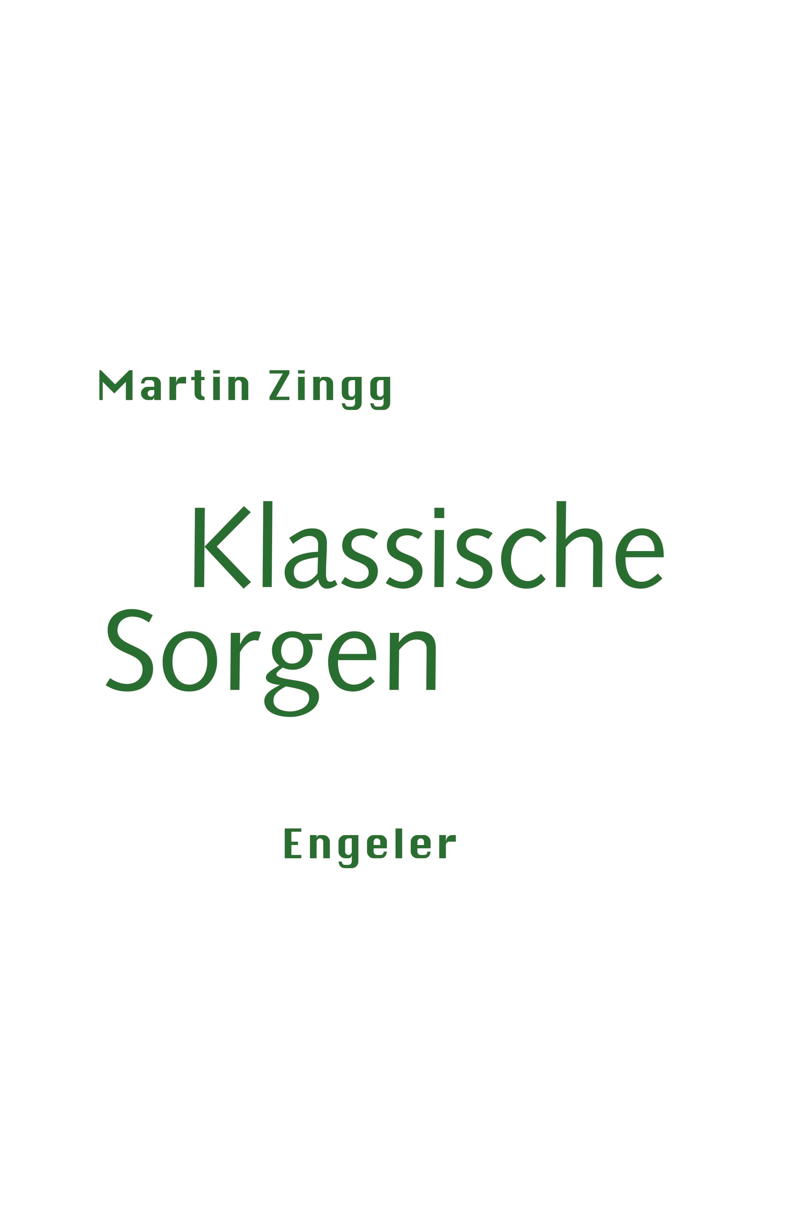 Vorderes Coverbild Klassische Sorgen