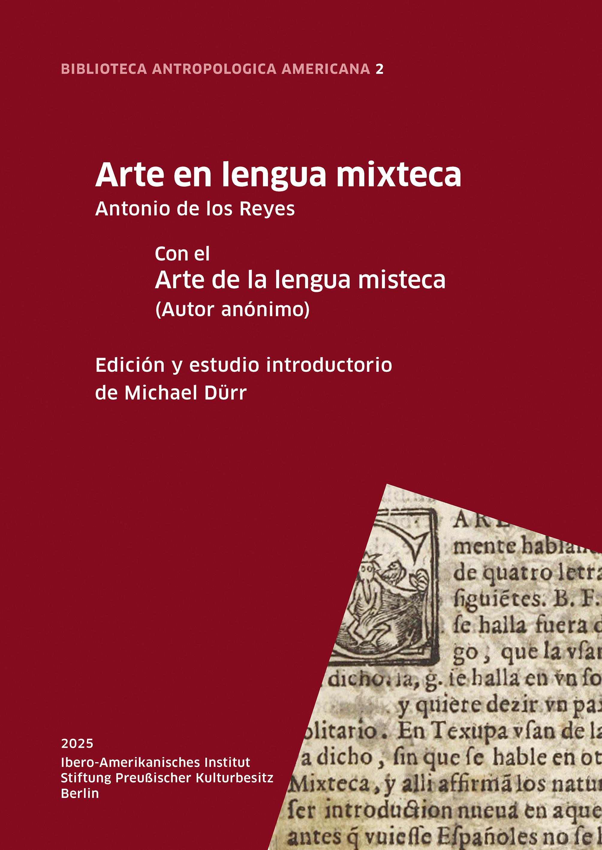 Vorderes Coverbild Arte en lengua mixteca