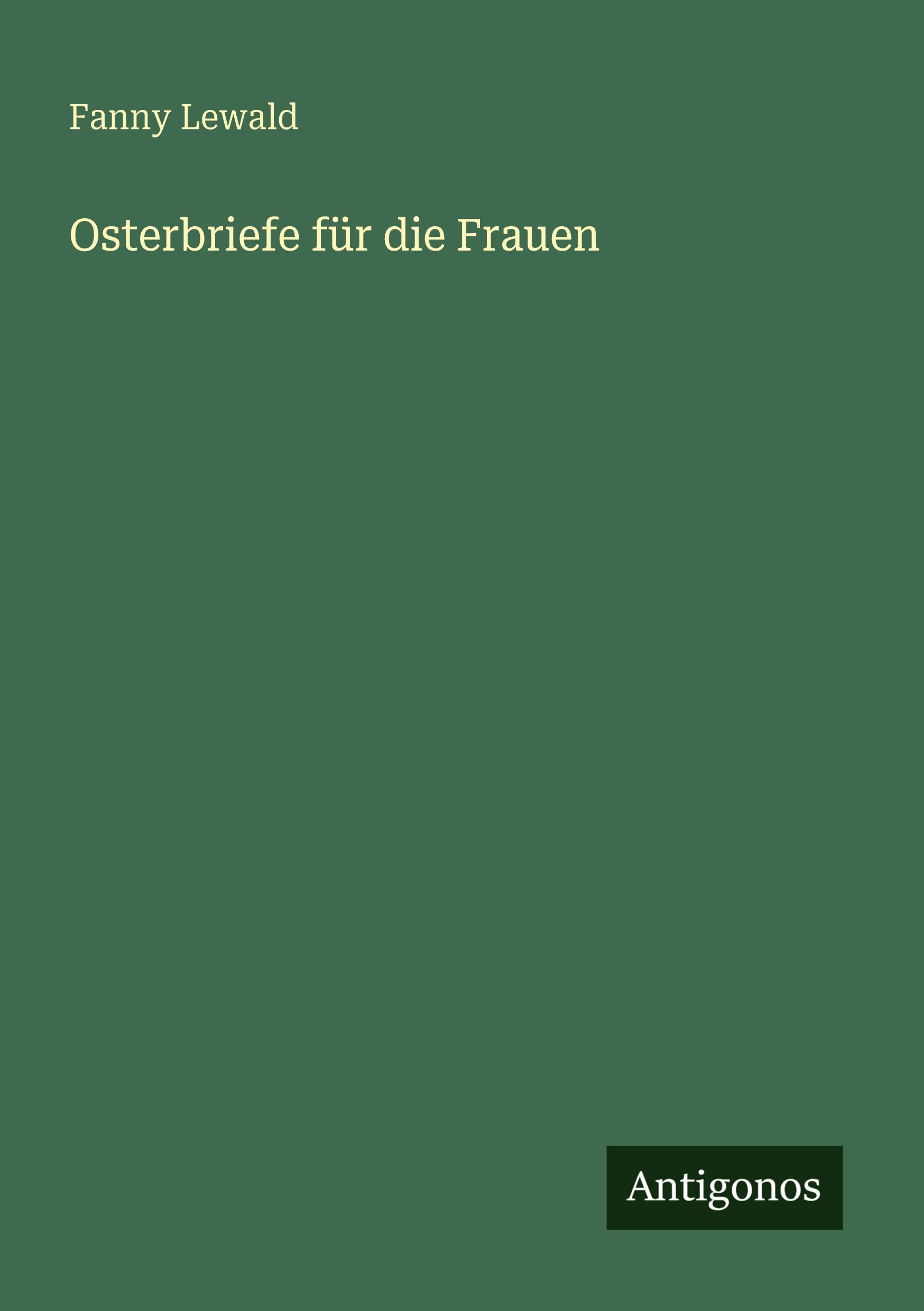 Vorderes Coverbild Osterbriefe für die Frauen