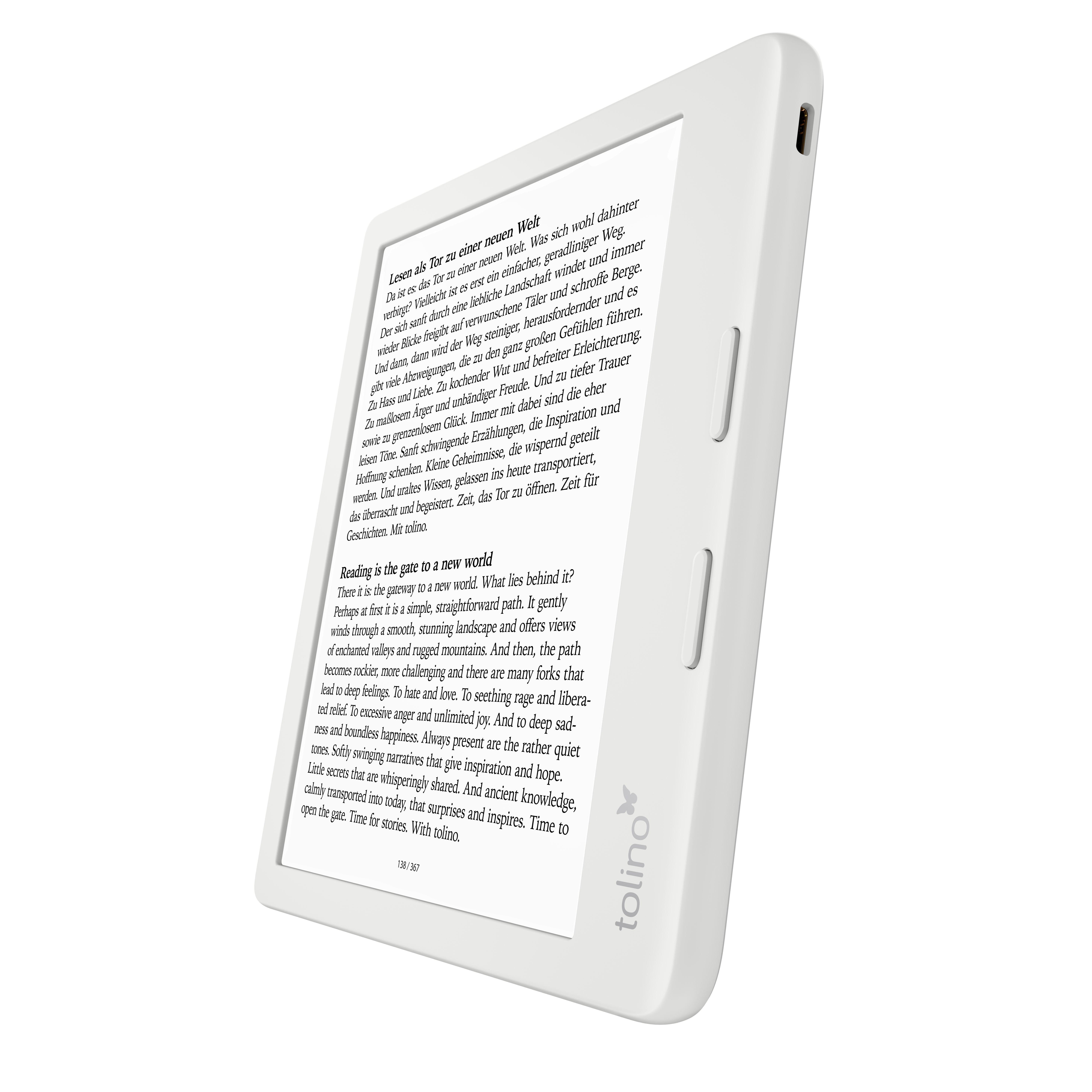 Beispielinhalt (Bild) tolino vision color weiß