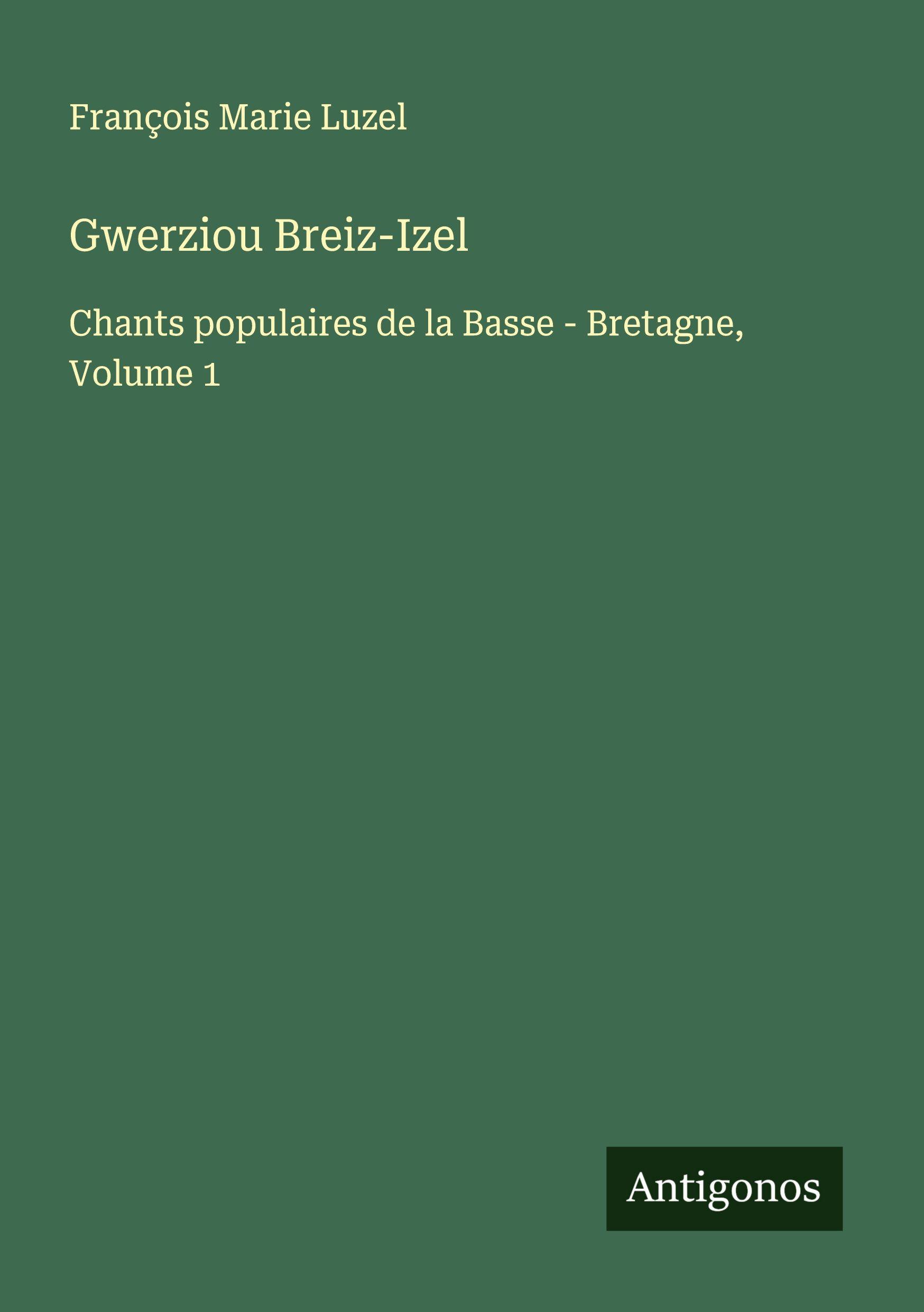 Vorderes Coverbild Gwerziou Breiz-Izel