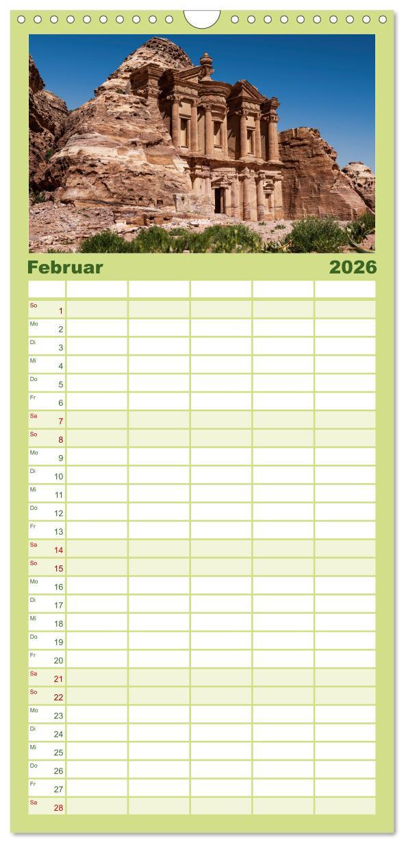 Beispielinhalt (Bild) Familienplaner 2026 - Petra Impressionen mit 5 Spalten (Wandkalender, 21 x 45 cm) CALVENDO