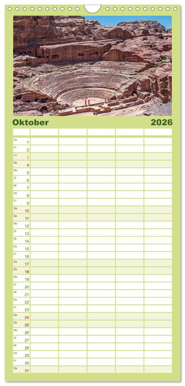 Beispielinhalt (Bild) Familienplaner 2026 - Petra Impressionen mit 5 Spalten (Wandkalender, 21 x 45 cm) CALVENDO