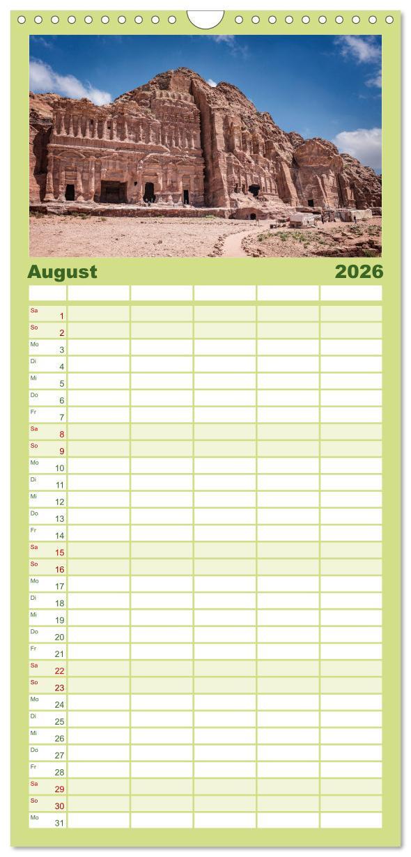 Beispielinhalt (Bild) Familienplaner 2026 - Petra Impressionen mit 5 Spalten (Wandkalender, 21 x 45 cm) CALVENDO