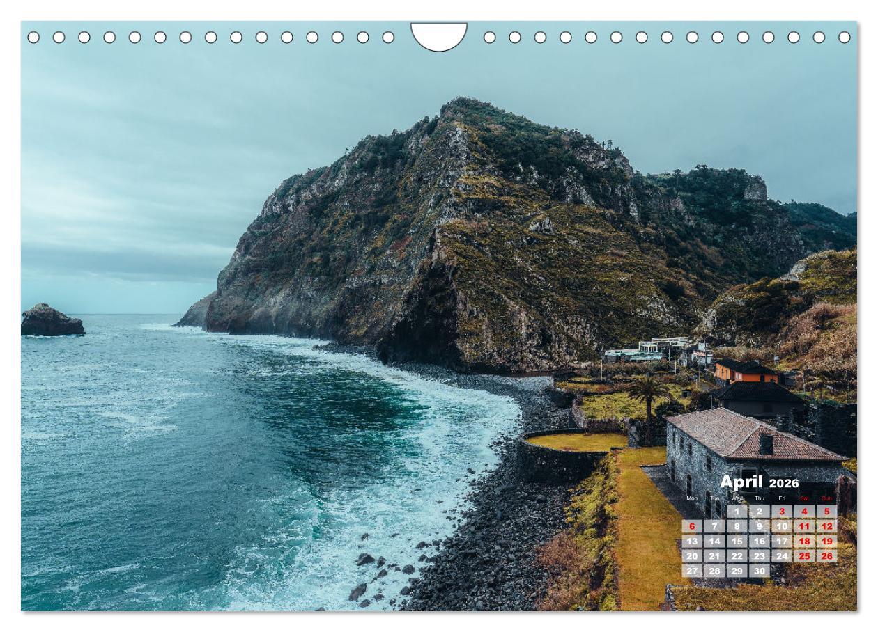 Beispielinhalt (Bild) Madeira Island - Portugal (Wall Calendar 2026 DIN A4 landscape), CALVENDO 12 Month Wall Calendar