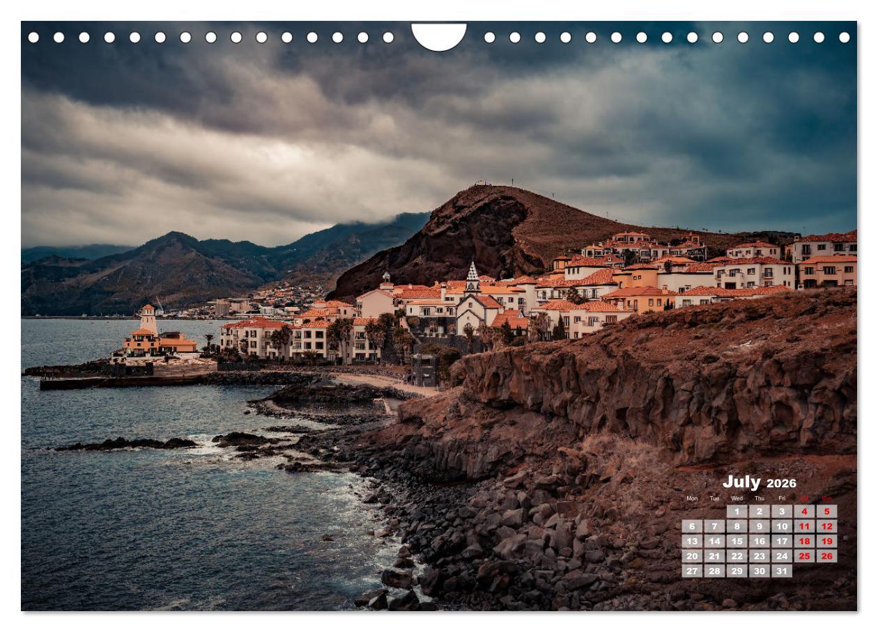 Beispielinhalt (Bild) Madeira Island - Portugal (Wall Calendar 2026 DIN A4 landscape), CALVENDO 12 Month Wall Calendar