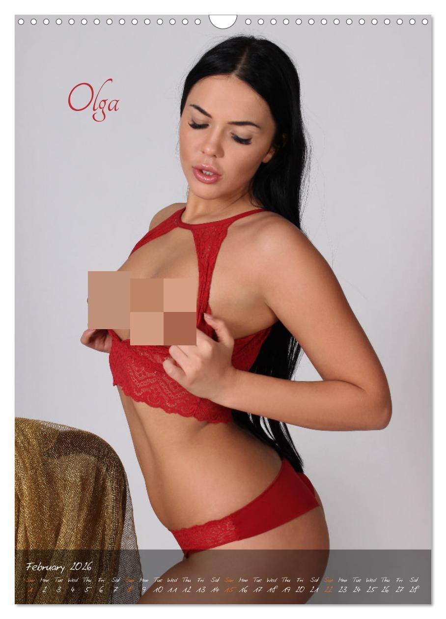 Beispielinhalt (Bild) Erotic Photo Art Dream Girls (Wall Calendar 2026 DIN A3 portrait), CALVENDO 12 Month Wall Calendar