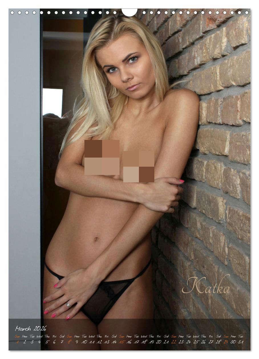 Beispielinhalt (Bild) Erotic Photo Art Dream Girls (Wall Calendar 2026 DIN A3 portrait), CALVENDO 12 Month Wall Calendar
