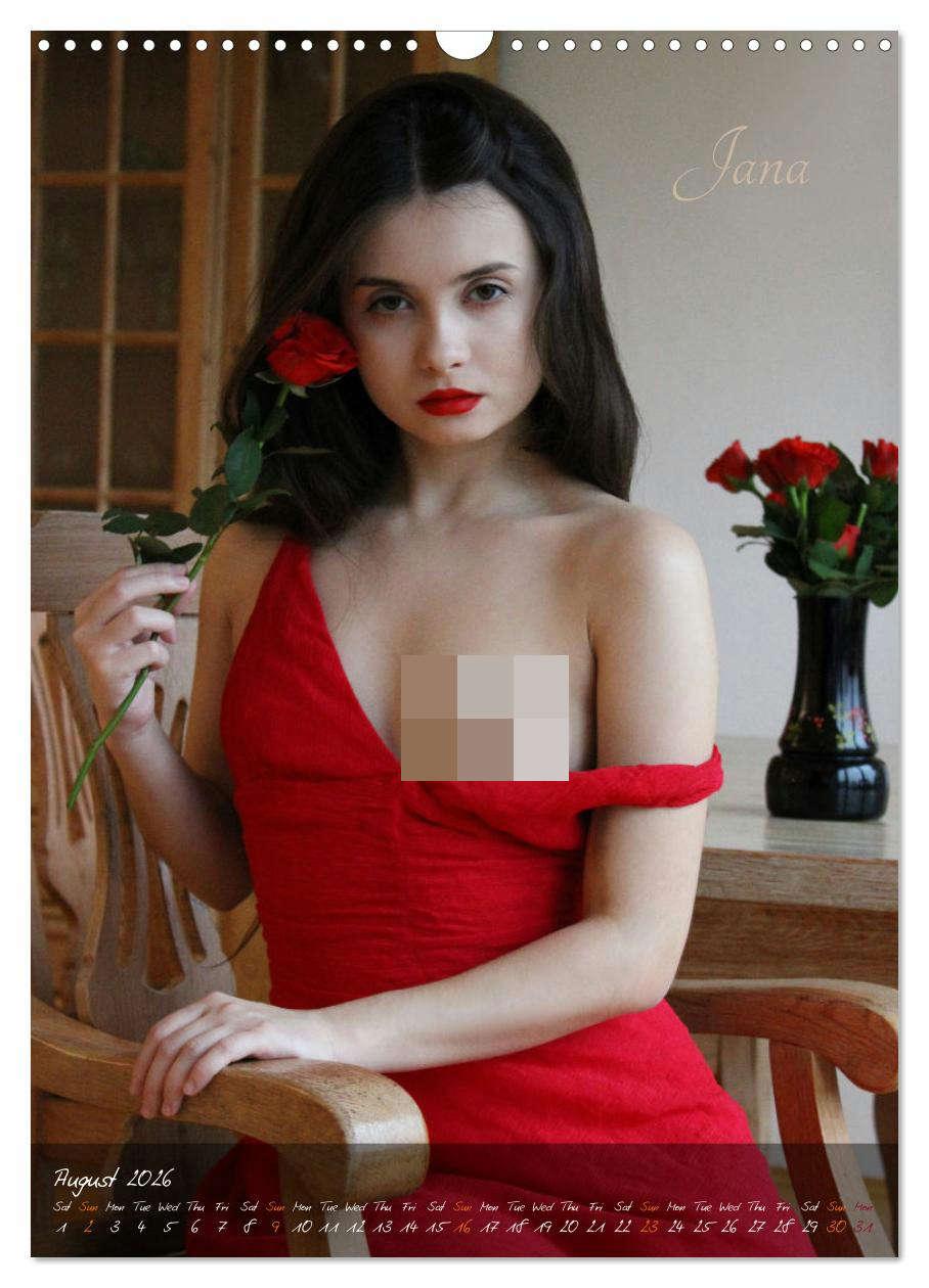 Beispielinhalt (Bild) Erotic Photo Art Dream Girls (Wall Calendar 2026 DIN A3 portrait), CALVENDO 12 Month Wall Calendar