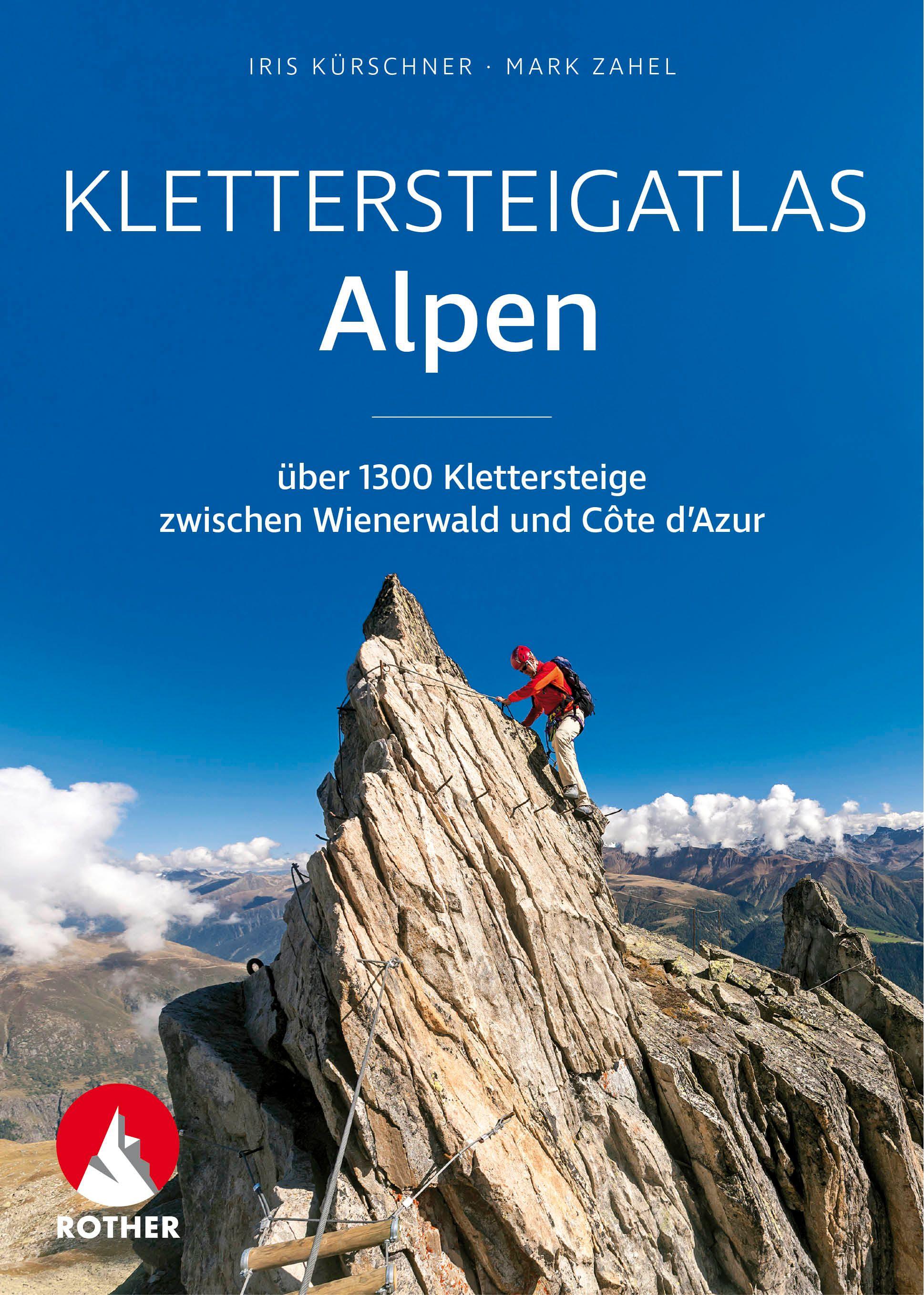 Vorderes Coverbild Klettersteigatlas Alpen