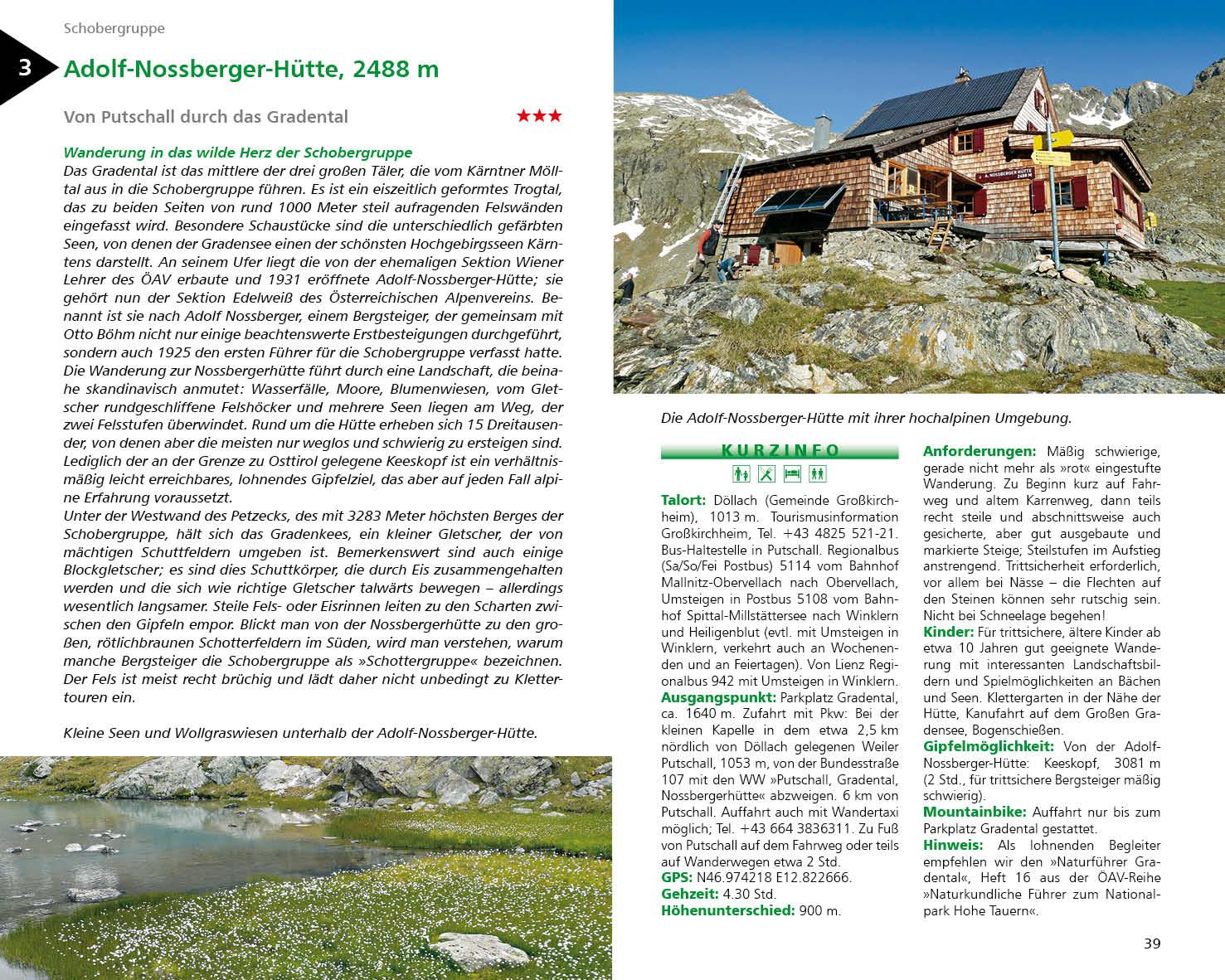 Beispielinhalt (Bild) Wandern zu Almen und Hütten Kärnten