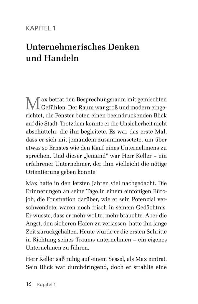 Beispielinhalt (Bild) Vom Angestellten zum Chef