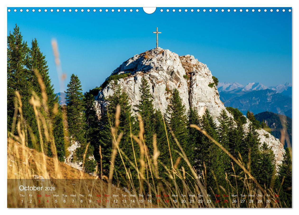 Beispielinhalt (Bild) German and Austrian Alps (Wall Calendar 2026 DIN A3 landscape), CALVENDO 12 Month Wall Calendar