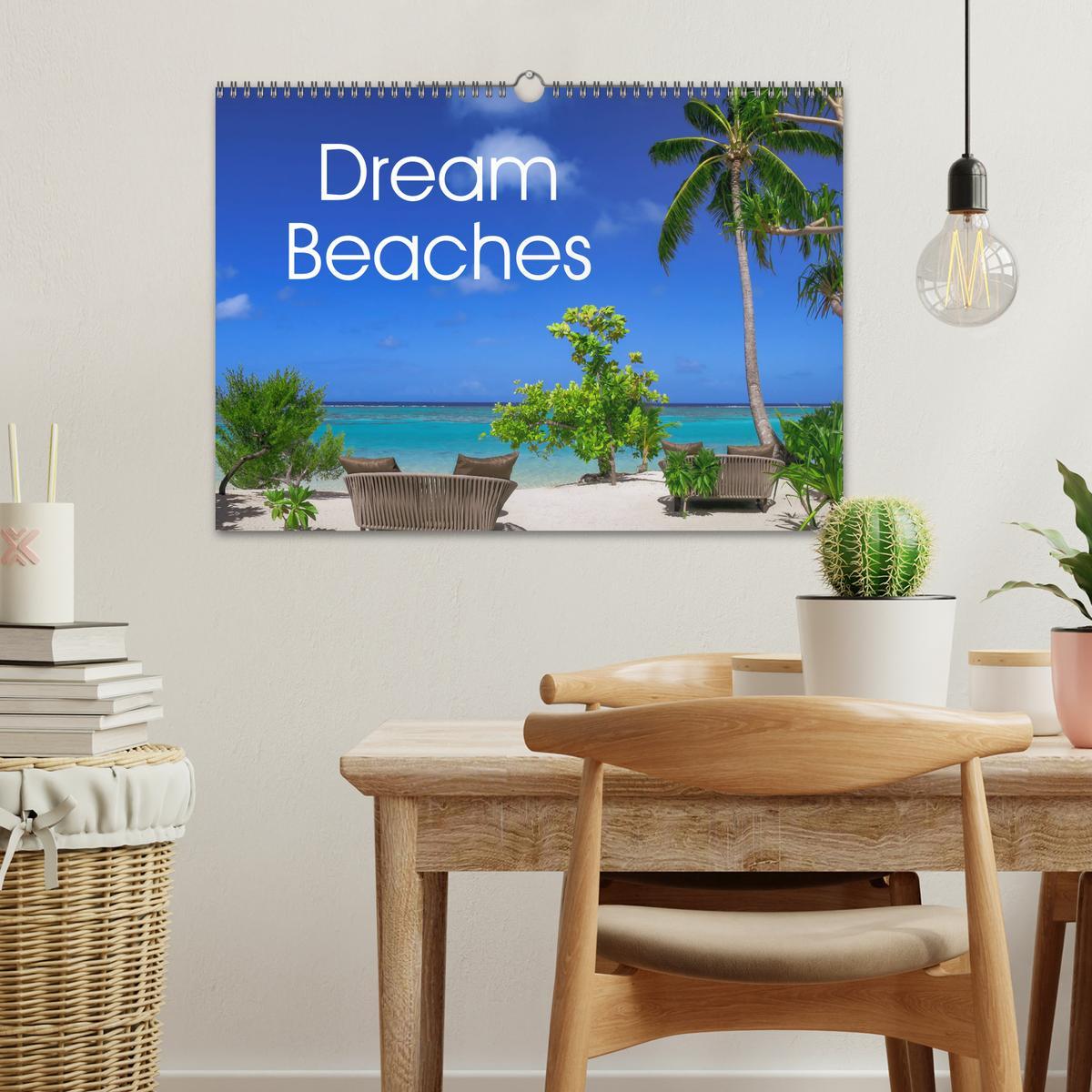Beispielinhalt (Bild) Dream Beaches worldwide (Wall Calendar 2026 DIN A3 landscape), CALVENDO 12 Month Wall Calendar
