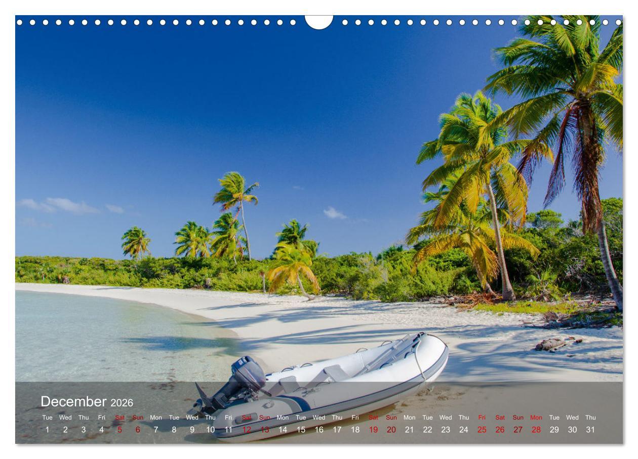 Beispielinhalt (Bild) Dream Beaches worldwide (Wall Calendar 2026 DIN A3 landscape), CALVENDO 12 Month Wall Calendar