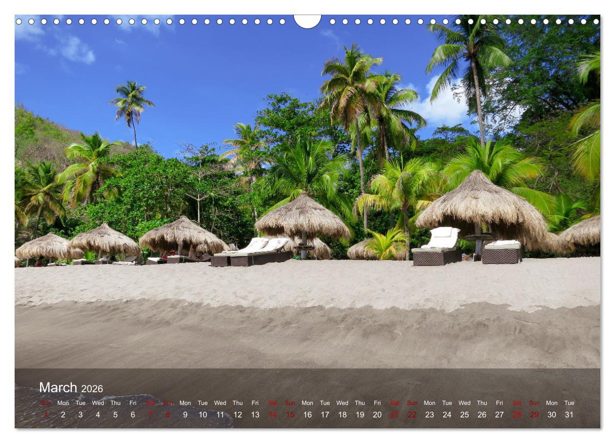 Beispielinhalt (Bild) Dream Beaches worldwide (Wall Calendar 2026 DIN A3 landscape), CALVENDO 12 Month Wall Calendar