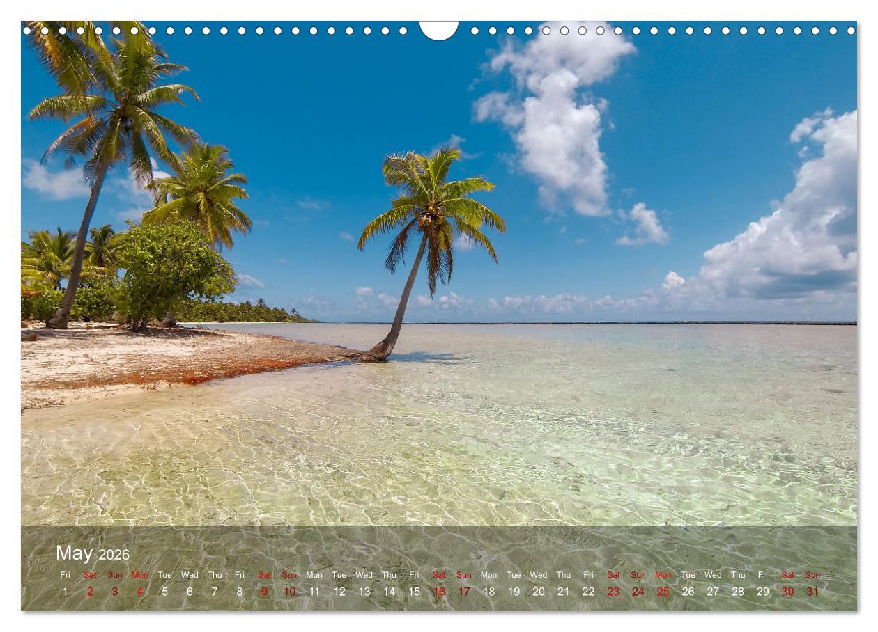Beispielinhalt (Bild) Dream Beaches worldwide (Wall Calendar 2026 DIN A3 landscape), CALVENDO 12 Month Wall Calendar