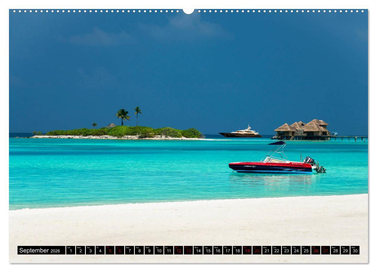 Beispielinhalt (Bild) SUPERYACHTS (High Quality Premium Wall Calendar 2026 DIN A2 landscape),CALVENDO 12 Month Wall Calendar