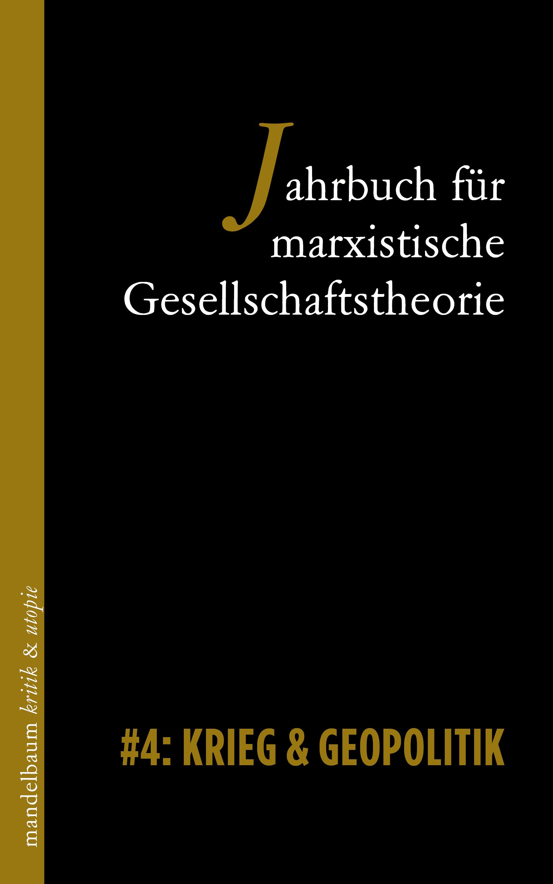 Vorderes Coverbild Jahrbuch für marxistische Gsellschaftstheorie