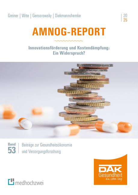 Vorderes Coverbild AMNOG-Report 2025