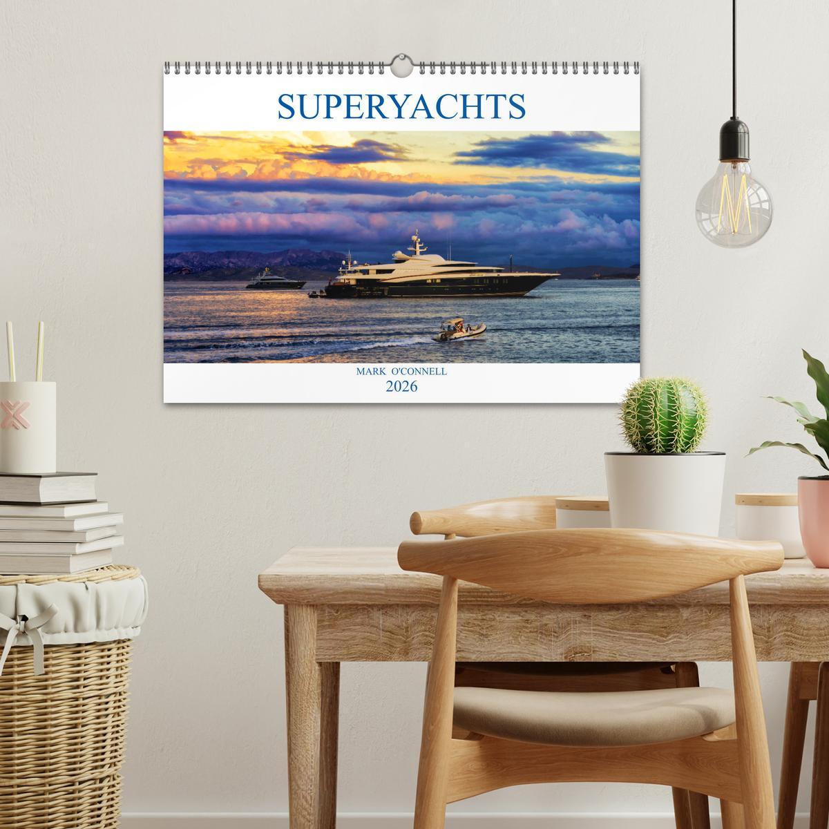 Beispielinhalt (Bild) SUPERYACHTS (Wall Calendar 2026 DIN A3 landscape), CALVENDO 12 Month Wall Calendar
