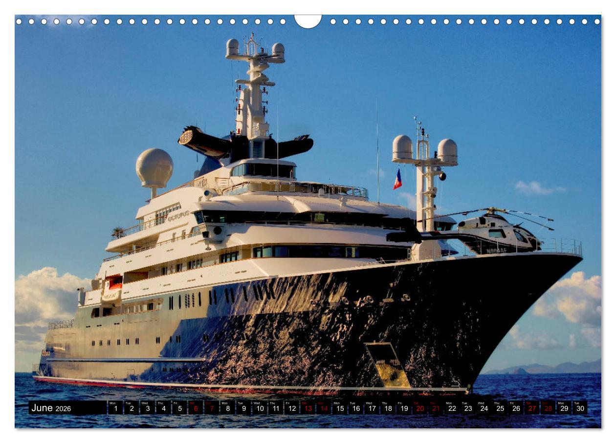 Beispielinhalt (Bild) SUPERYACHTS (Wall Calendar 2026 DIN A3 landscape), CALVENDO 12 Month Wall Calendar