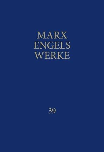 Vorderes Coverbild MEW / Marx-Engels-Werke Band 39