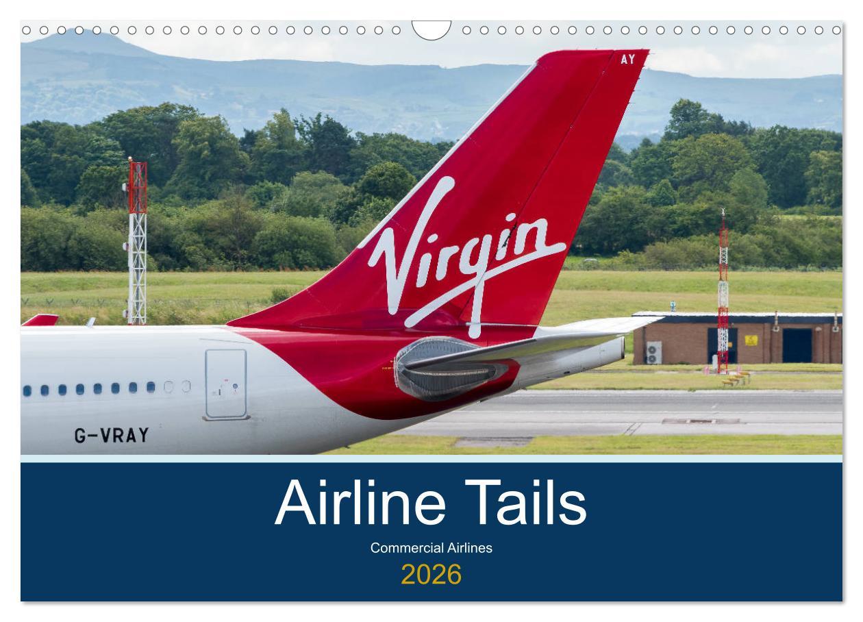 Vorderes Coverbild Airline Tails (Wall Calendar 2026 DIN A3 landscape), CALVENDO 12 Month Wall Calendar