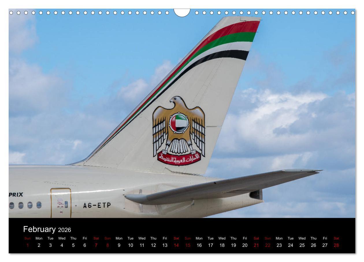 Beispielinhalt (Bild) Commercial Airlines (Wall Calendar 2026 DIN A3 landscape), CALVENDO 12 Month Wall Calendar