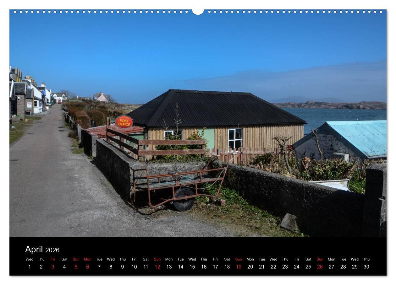 Beispielinhalt (Bild) Iona Scotland's Mystical Isle (High Quality Premium Wall Calendar 2026 DIN A2 landscape),CALVENDO 12 Month Wall Calendar