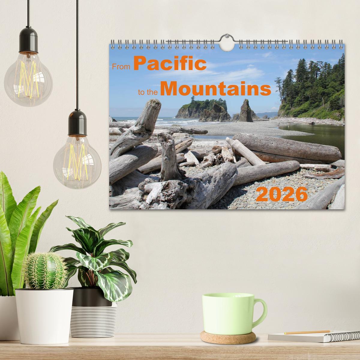 Beispielinhalt (Bild) From Pacific to the Mountains 2026 (Wall Calendar 2026 DIN A4 landscape), CALVENDO 12 Month Wall Calendar