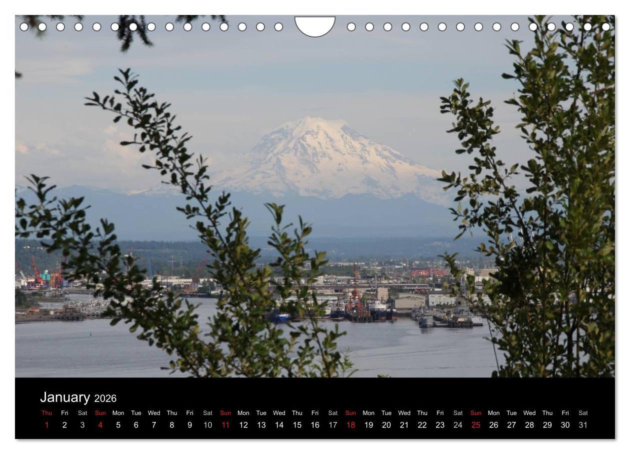 Beispielinhalt (Bild) From Pacific to the Mountains 2026 (Wall Calendar 2026 DIN A4 landscape), CALVENDO 12 Month Wall Calendar