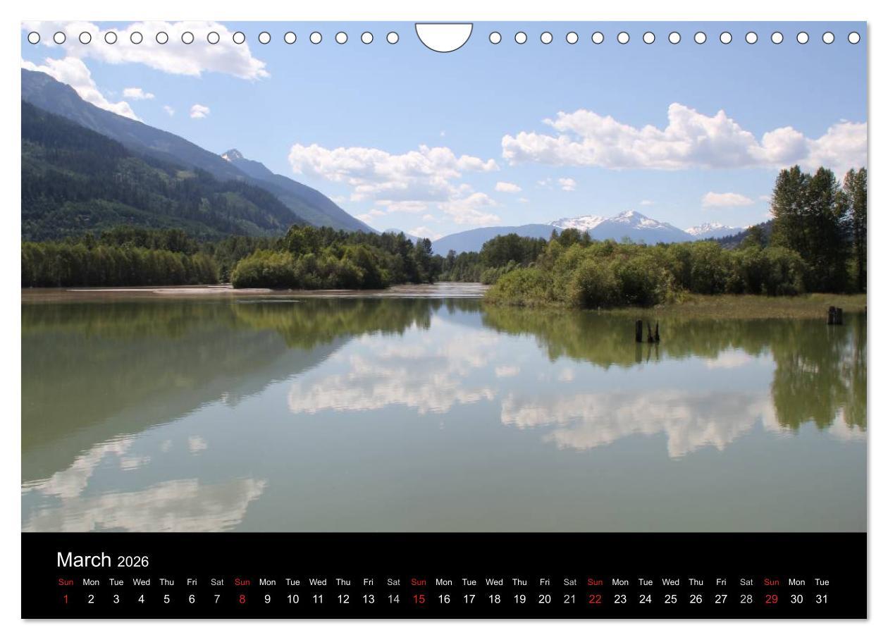 Beispielinhalt (Bild) From Pacific to the Mountains 2026 (Wall Calendar 2026 DIN A4 landscape), CALVENDO 12 Month Wall Calendar