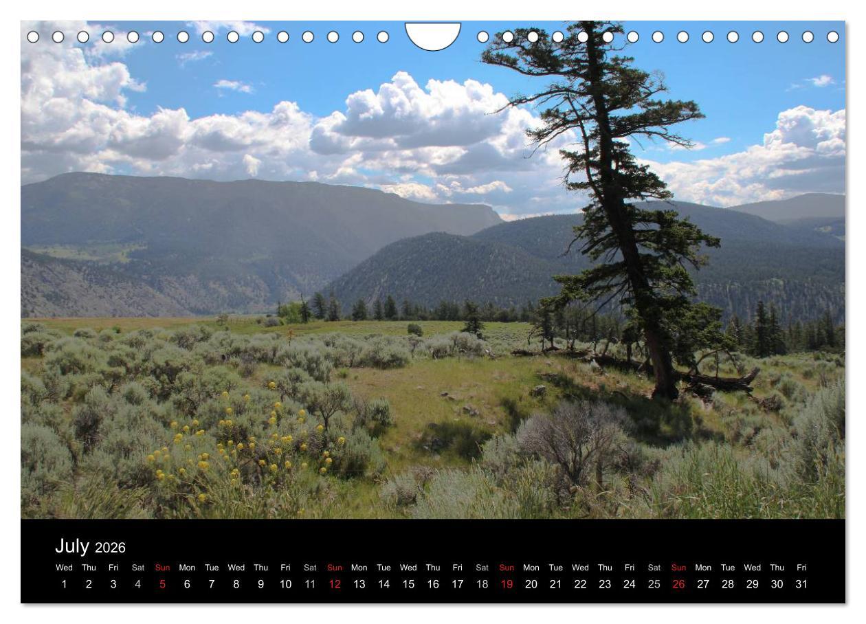 Beispielinhalt (Bild) From Pacific to the Mountains 2026 (Wall Calendar 2026 DIN A4 landscape), CALVENDO 12 Month Wall Calendar
