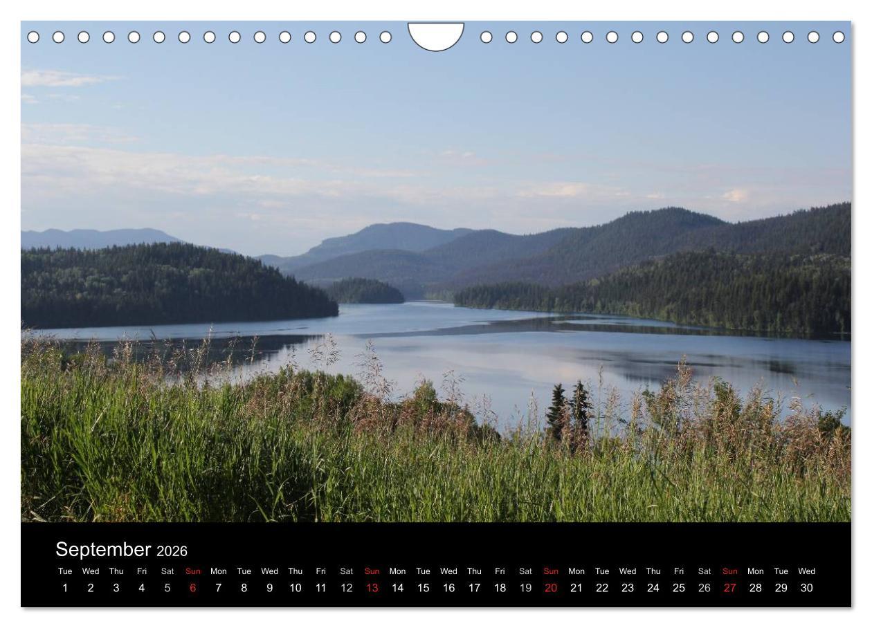 Beispielinhalt (Bild) From Pacific to the Mountains 2026 (Wall Calendar 2026 DIN A4 landscape), CALVENDO 12 Month Wall Calendar