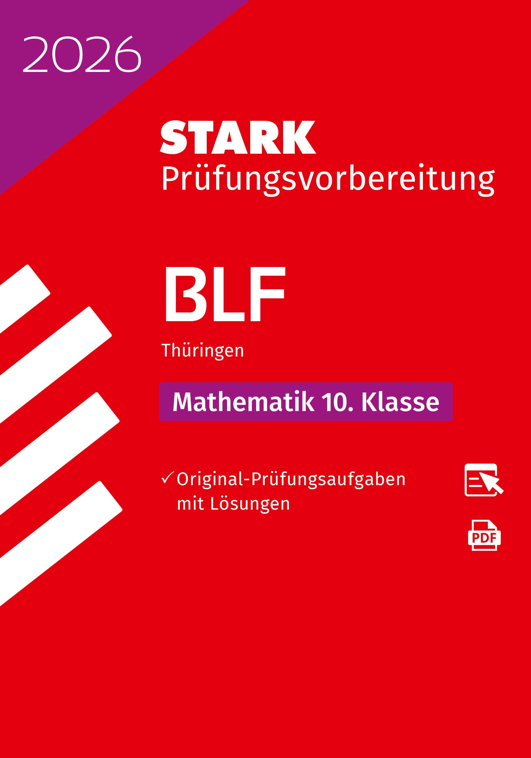Vorderes Coverbild STARK Mathematik 10. Klasse - BLF Gymnasium 2026 Thüringen - Prüfungsvorbereitung