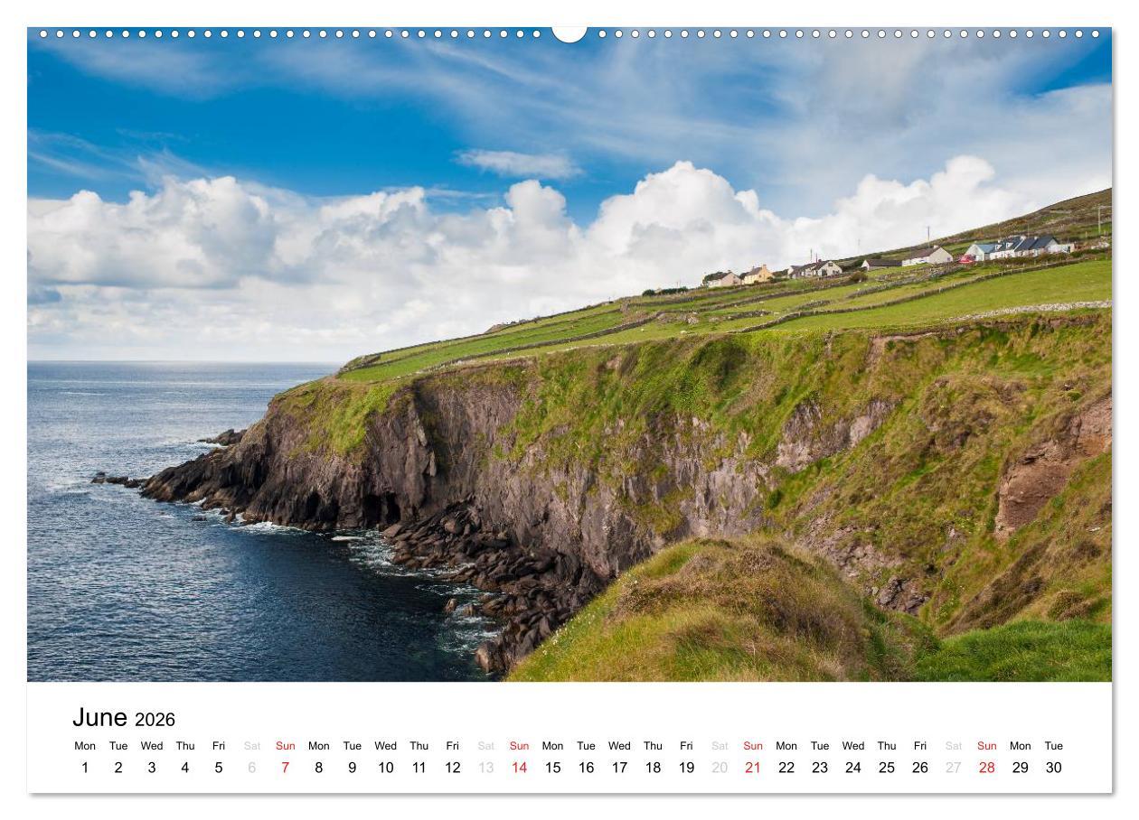 Beispielinhalt (Bild) Ireland. Wild Atlantic Views / UK-Version (High Quality Premium Wall Calendar 2026 DIN A2 landscape),CALVENDO 12 Month Wall Calendar