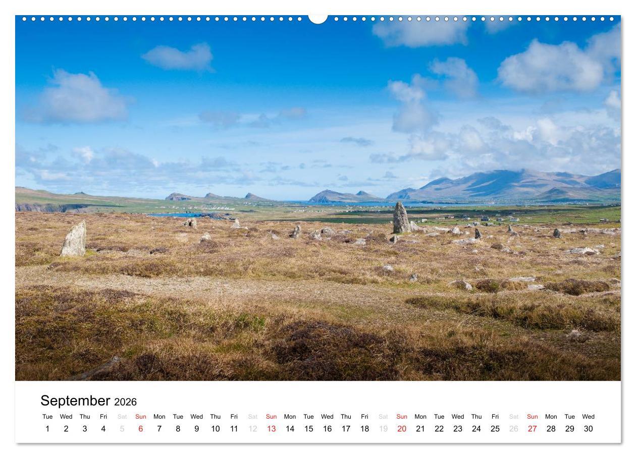 Beispielinhalt (Bild) Ireland. Wild Atlantic Views / UK-Version (High Quality Premium Wall Calendar 2026 DIN A2 landscape),CALVENDO 12 Month Wall Calendar