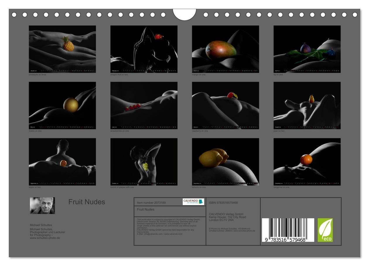 Beispielinhalt (Bild) Fruit Nudes (Wall Calendar 2026 DIN A4 landscape), CALVENDO 12 Month Wall Calendar