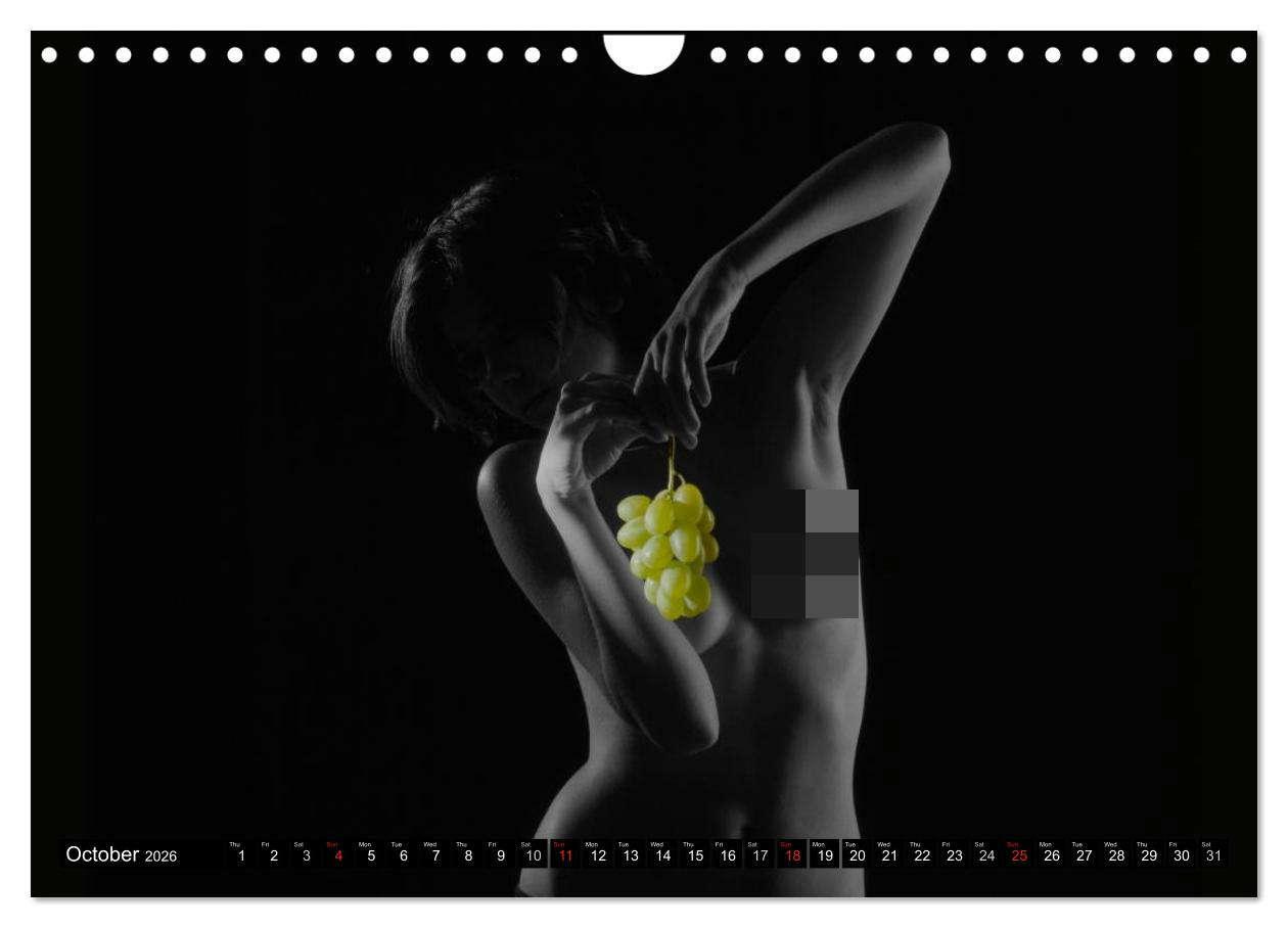 Beispielinhalt (Bild) Fruit Nudes (Wall Calendar 2026 DIN A4 landscape), CALVENDO 12 Month Wall Calendar