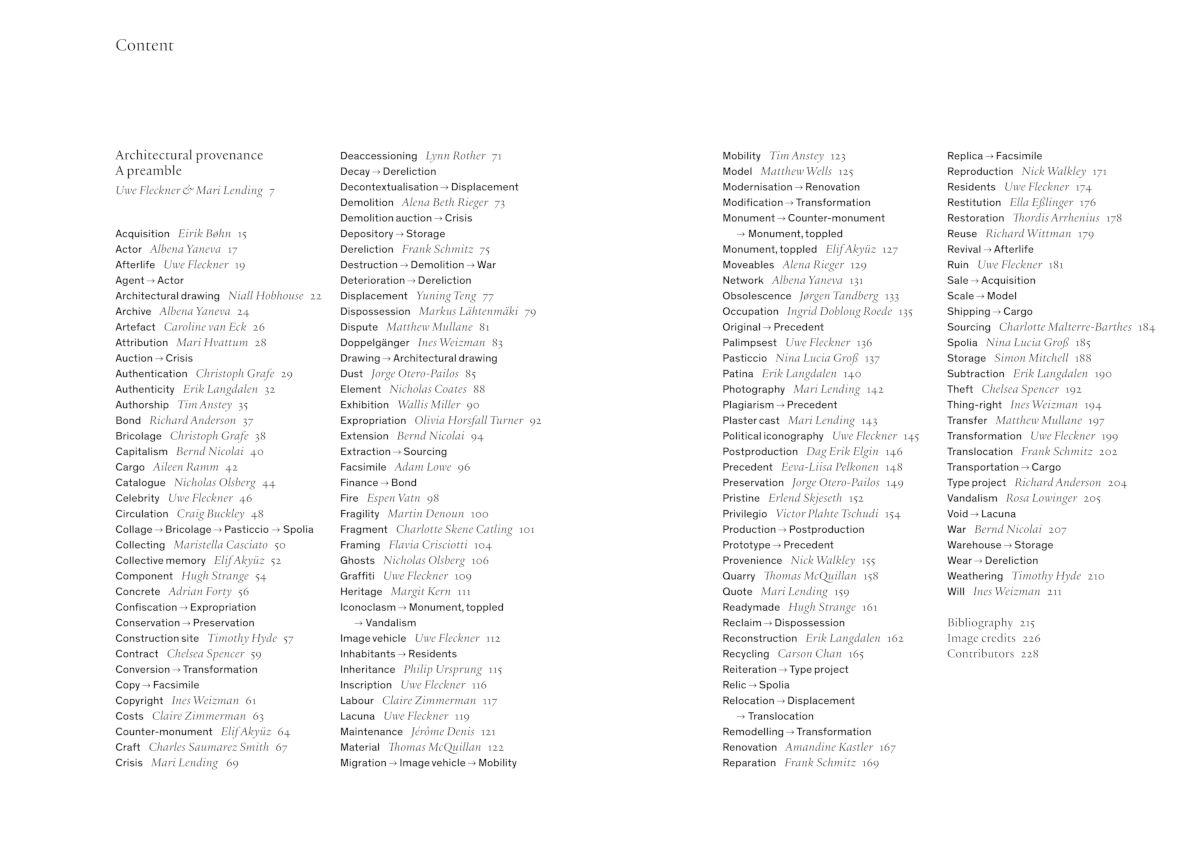 Beispielinhalt (Bild) Provenance in Architecture