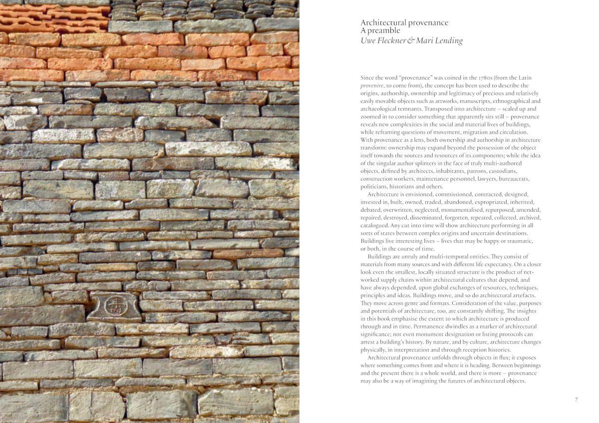 Beispielinhalt (Bild) Provenance in Architecture