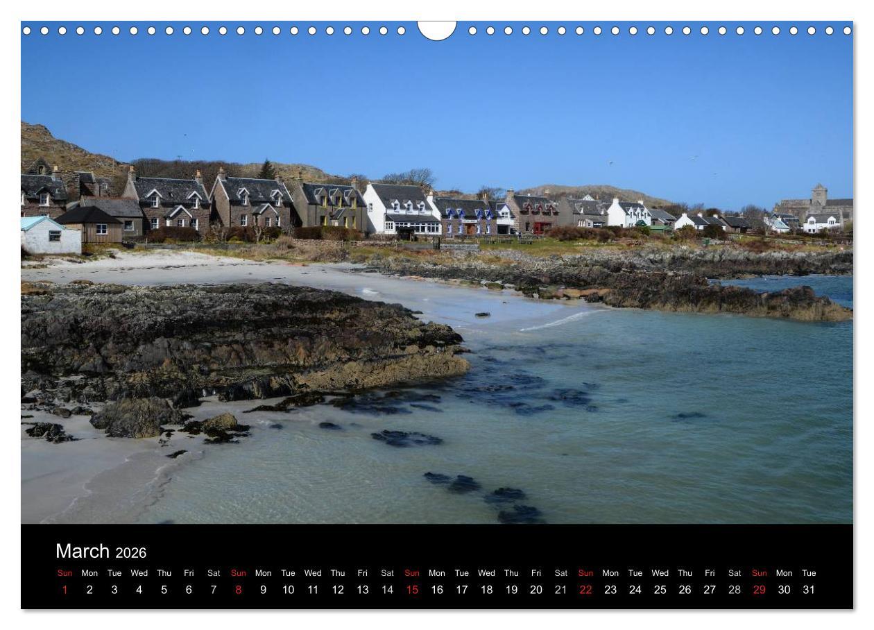 Beispielinhalt (Bild) Iona Scotland's Mystical Isle (Wall Calendar 2026 DIN A3 landscape), CALVENDO 12 Month Wall Calendar